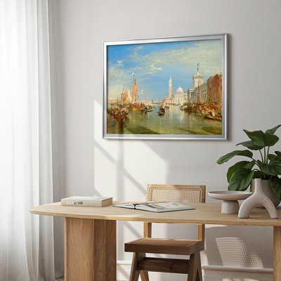 Venise: le Dogana et San Giorgio Maggiera-J.M.W. Toile tendue avec châssis Turner, 1834