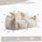 Soft And Fluffy Bean Bag Couch For Adults, Cozy Loveseat With Pillows, Ideal For Indoor Relaxation In Living Room Or Bedroom-526171902