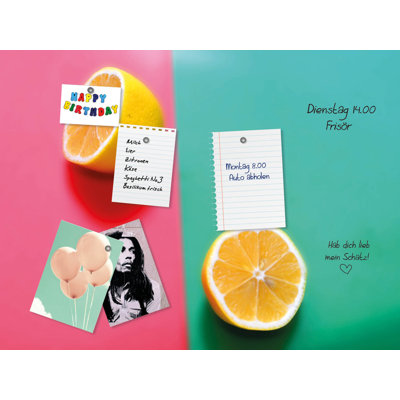 Magnetic Glass Photo Memo Board