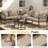  L-shaped Patio Sectional with Coffee Table-1121031124