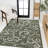 Maribel Traditional Classic All-Over Scroll Green/Cream Indoor/Outdoor Rug-317237172