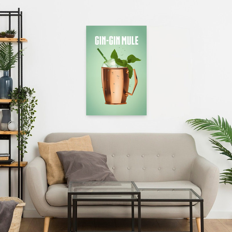 Refreshing Gin Mule 1 Piece Wrapped Canvas Wall Art, 60.96 cm H x 40.64 cm W