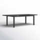 Gibraltar 96'' Extendable Powder Coated Aluminum Outdoor Dining Table