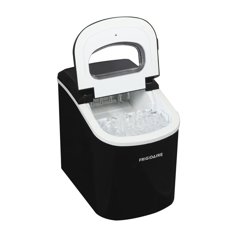 Compact Black Stainless Steel Portable Countertop Ice Maker