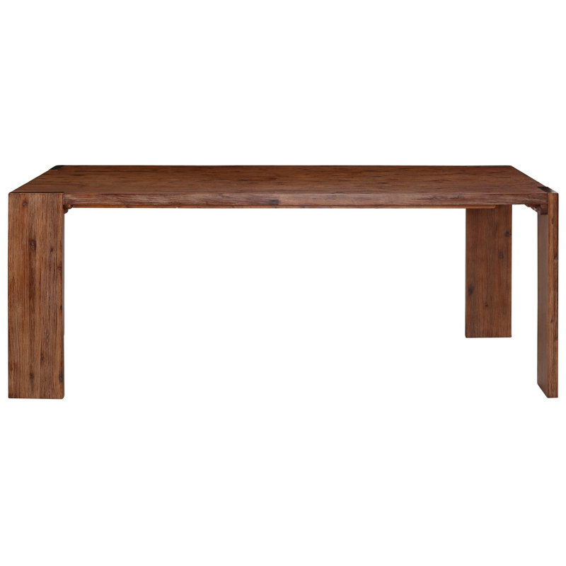 Rillie Acacia Solid Wood Dining Table, Brown, H75 x L180 x W90cm