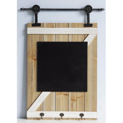 Tableau noir murale porte de grange