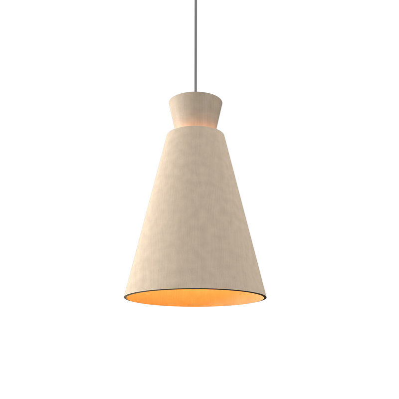 Conical 1 - Light Pendant, Organic Cappuccino