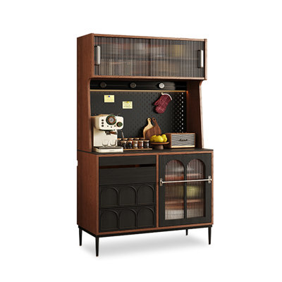 Armoire de rangement rétro en peuplier