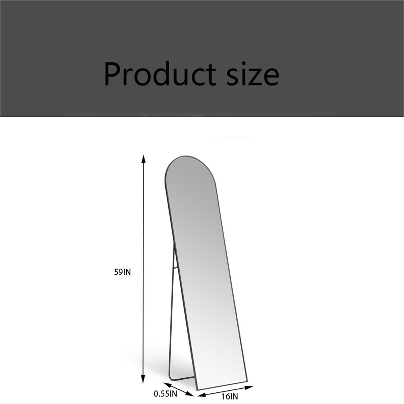Miroir de plancher pleine longueur