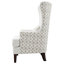 Fauteuil d'appoint rembourré à oreilles
