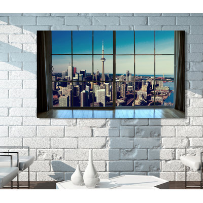 " Downtown Toronto During The Day Window "