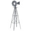  Windmill Grey Iron Garden Outdoor Feature Decorative Industrial Terrace