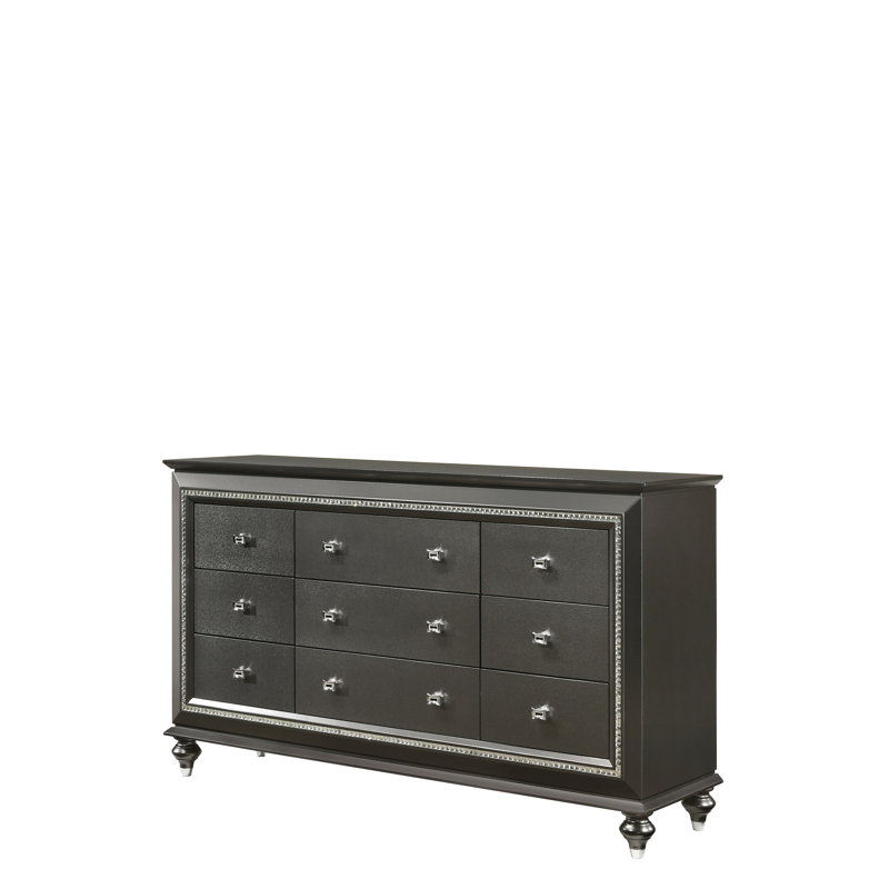 Commode Kaitlyn, Gris argenté