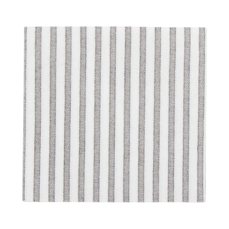 Papersoft Capri Cocktail Napkins, Gray