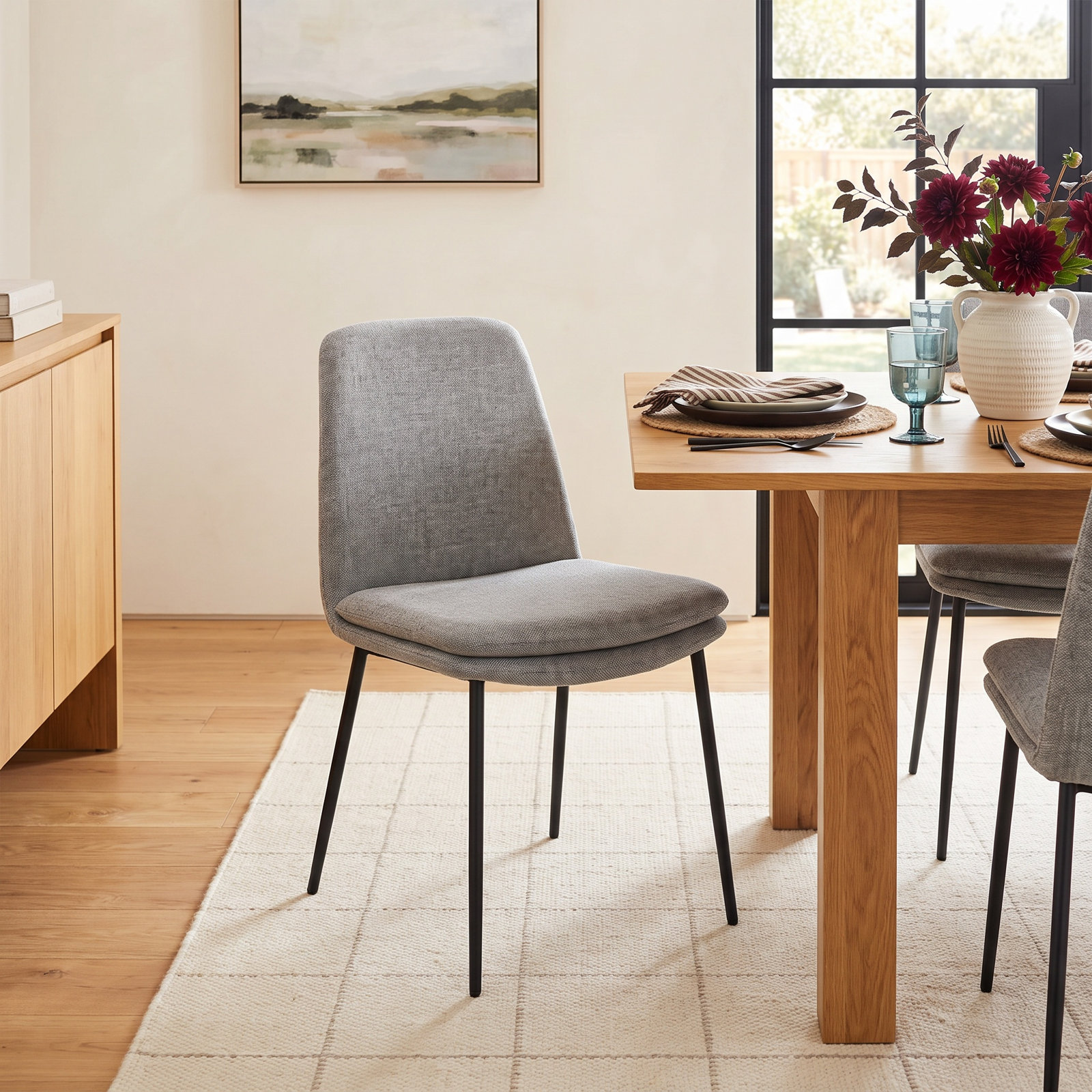 Mills Dining Chair, Gray