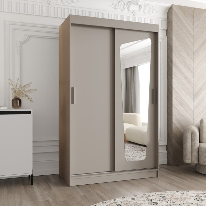 Sundhas Manufactured Wood Wardrobe, Cashmere