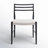 Charon Linen Ladder Back Side Chair
