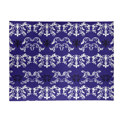 Tapis mauve / blanc Damask