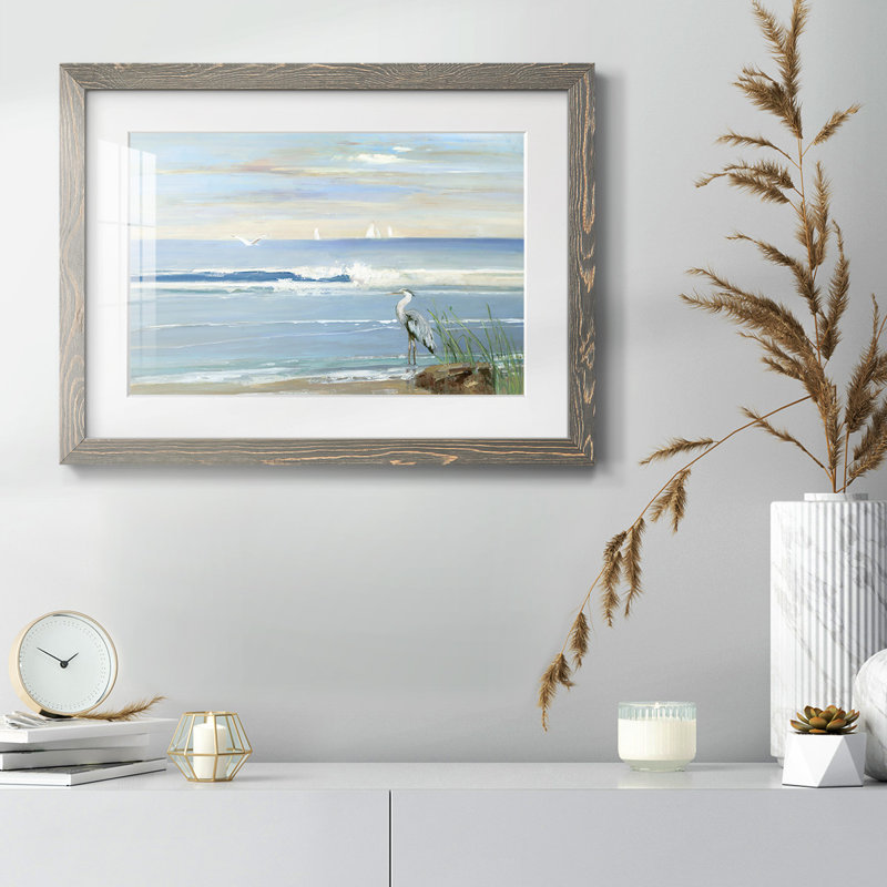 Sunrise Bay - impression d'un seul cadre photo, Gris, H 26 po x l 38 po