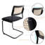 Ensemble de 4 chaises de salle à manger en rotin brun en similicuir-2029775400-2028437263