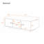 Table basse rectangulaire ultrabrillante-1573638583
