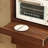Vertical Glass Sliding Door Accent Cabinet