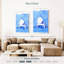 Chaise bleue Gillard-108617535
