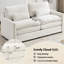 Chenille, beige, coussin à deux couches, confortable surdimensionné pour le salon, soulagement des accoudoirs, détente-1273063195