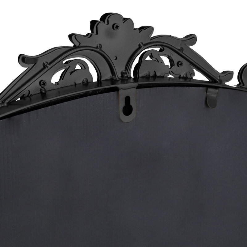 Dungonnell Iron Arch Mirror, Black, 89.5cm H x 60cm W