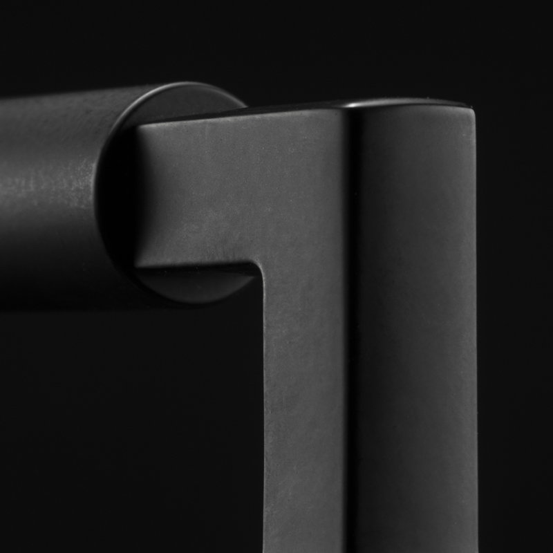 Parkview Collection Handle Pull - Cabinet - Transitional Hardware for Drawers & Cabinets, 5-1/16", Matte Black