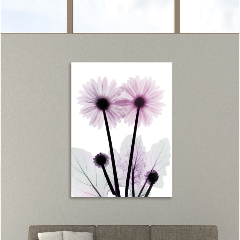 "Gerbera-B23-Color", toile tendue par Albert Koetsier, H 32 po x l 24 po x P 1,5 po