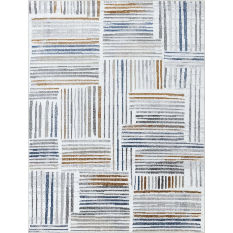 Tapis rectangulaire Lelynn, Rectangle 7 pi 10 po x 9 pi 10 po