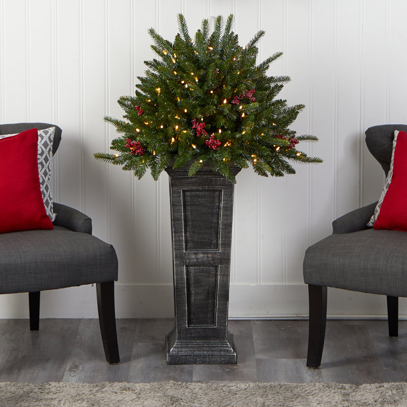 48' H Lighted Artificial Pine Christmas Tree
