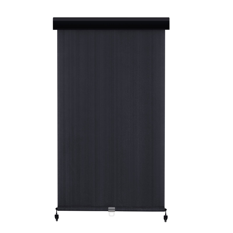 Rideau roulant d'extérieur rétractable, L 48 po x L 96 po, Noir