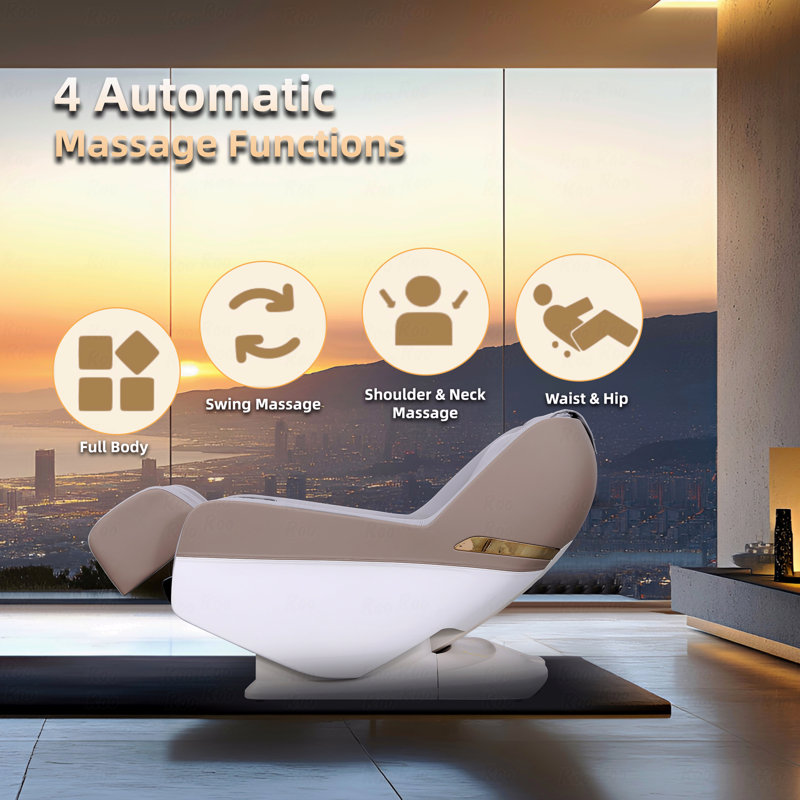 Full Body Gray With Massage Function Chair With Auto Modes, Zero Gravity With Massage Function Chair, Airbag With Massage Function With Massage Function Chair