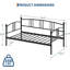 Lit de jour simple sans couchette, lit de jour simple en métal avec rangement-571496528