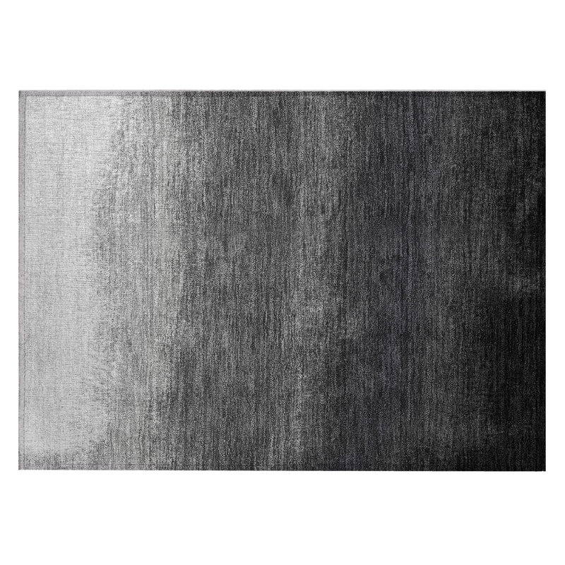 Machine Washable Indoor/Outdoor Xhevrie Gray Rug, Rectangle 1'8" x 2'6"