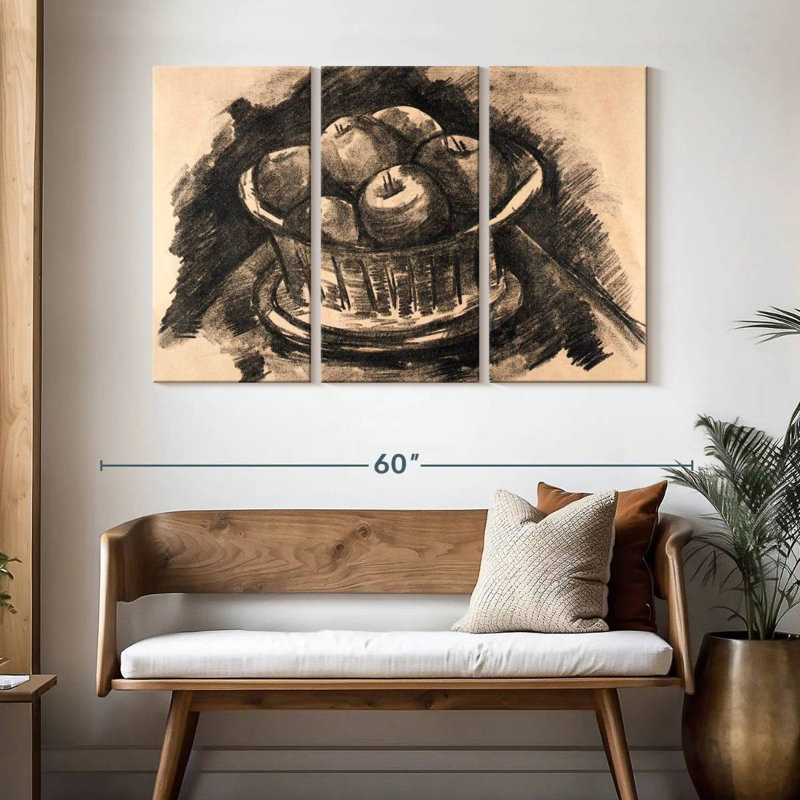 Yarlin Apples In Basket, 32" H x 50" W