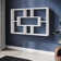 76*9*48cm, Wall-Mounted Storage Shelf - MDF/Chipboard Material, Space-Saving Hanging Bookcase