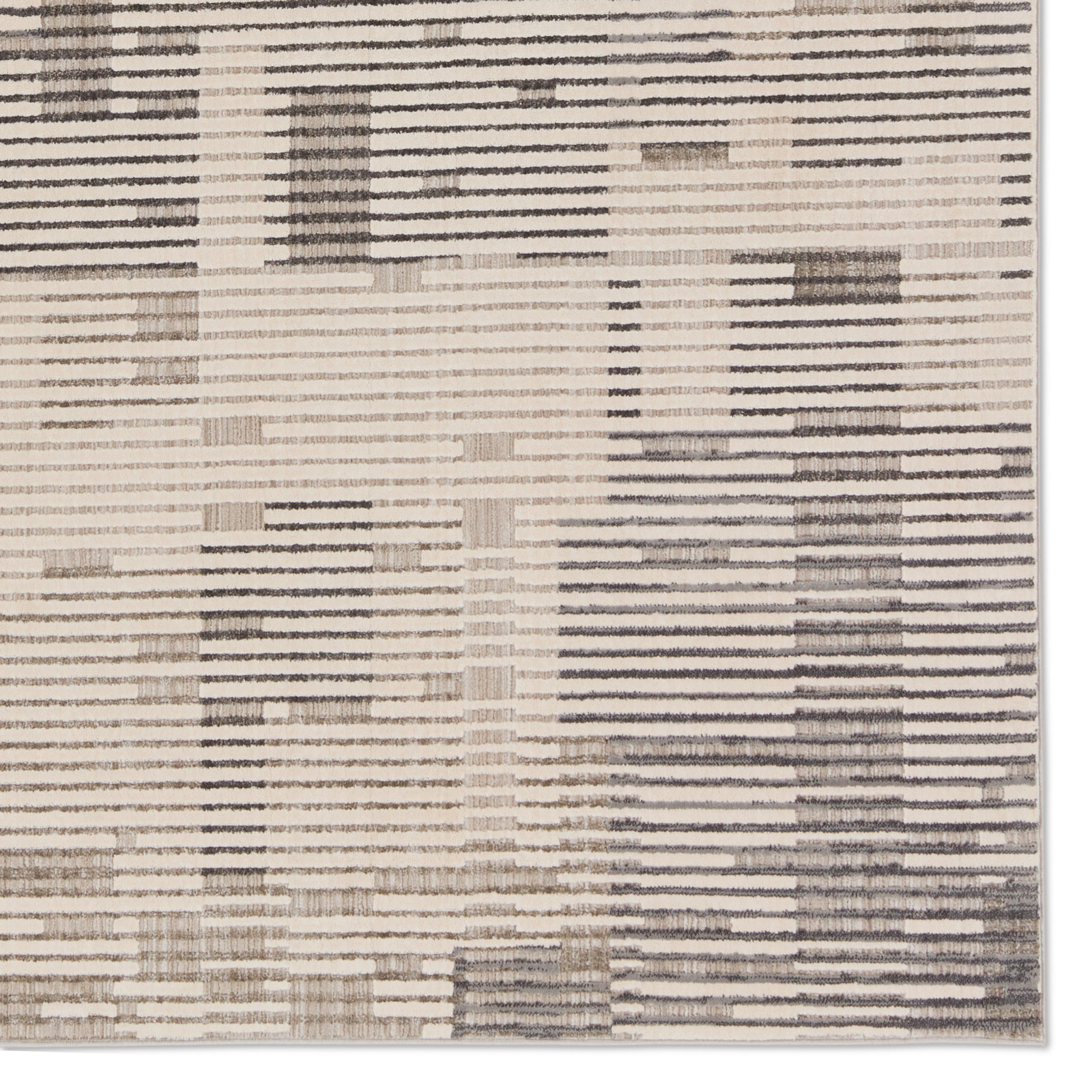 Erwin Gray Cream Taupe Rug, Rectangle 9' x 12'