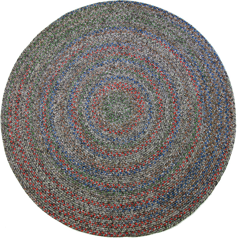 Tartaglia Synthetic Geometric Indoor / Outdoor Rug, Oval Runner 2' x 6'