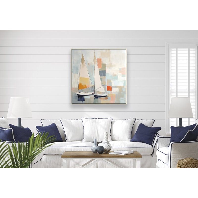 Pastel Regatta 2, Tanné, H 26 po x l 26 po