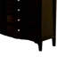 Blair espresso 8 tiroirs 64 po Commode large