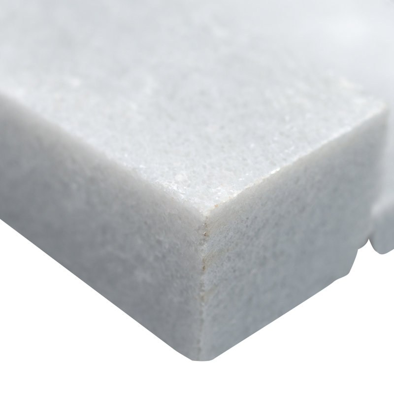 Stonecrest Fog 6 in. x 24 in. Honed Marble Ledger Panel Wall Tile, Fog