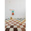 Machine Woven Shaggy Chequered Multico Area Rug-1351895704