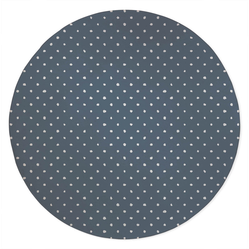 Leo Non-Slip Outdoor Rug, Round 5'