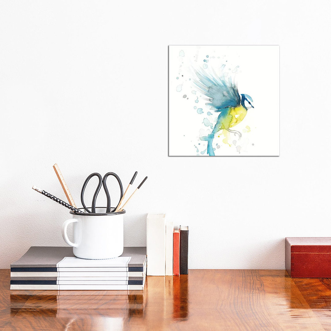 Blaumeisenvogel II von The Cosmic Whale - Gallery-Wrapped Canvas Giclée on Canvas