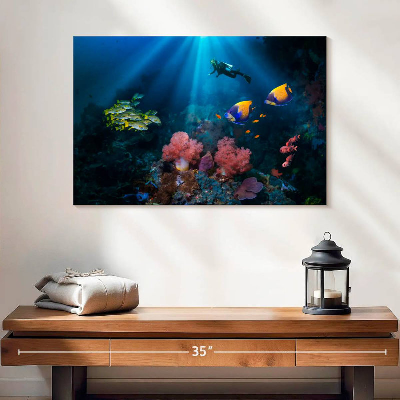 Aletra Thai Reef Scuba Diver, 16" H x 24" W