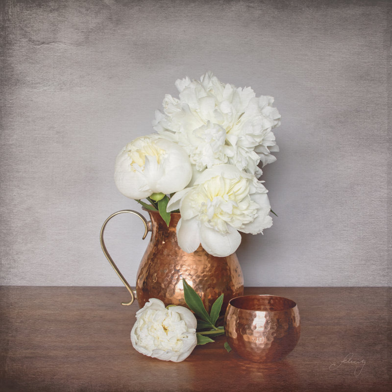 Vintage Peony Dreams I by Felicity Bradley - Wrapped Canvas Painting, 91cm H x 91cm W x 3.8cm D