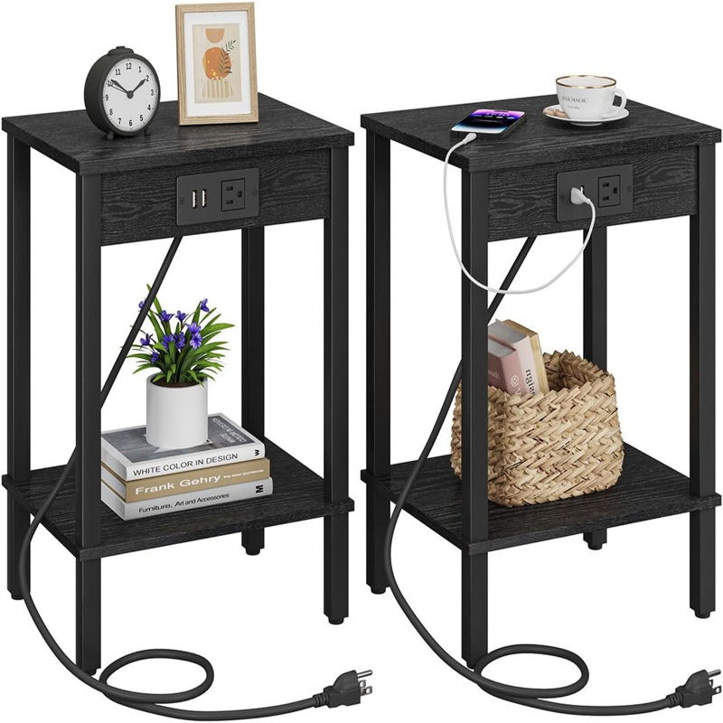 Ayren End Table Set, Black